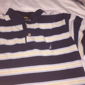 Nautica Button Polo Shirt 100% Authentic
